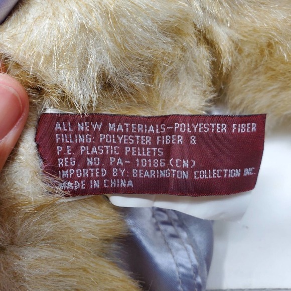 The Bearington Collection Model 1102 Cecilia Jointed 14” Teddy Bear Holiday - Picture 7 of 11